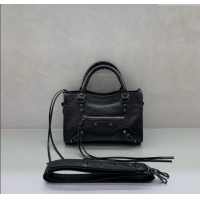 Market Sells Balenciaga Le City Mini Bag in Black Arena Storico lambskin B9006 brass hardware 2025