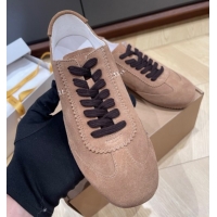 Stylish The Row Suede Sneakers Taupe Brown 0711035