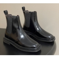 Top Grade The Row Calfskin Flat Ankle Boots TR082702 Black 2025