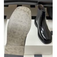 Top Grade The Row Calfskin Flat Ankle Boots TR082702 Black 2025