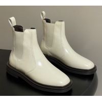Unique Style The Row Calfskin Flat Ankle Boots TR082702 White 2025