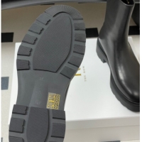 Unique Style The Row Nobilis Fast Platform Ankle Boots 4cm in Leather Black 1028061