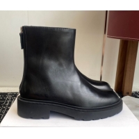 Cheap Price The Row Nobilis Fast Platform Ankle Boots 5cm in Leather Black 1028064