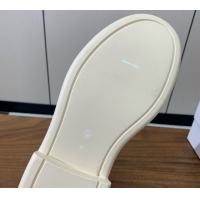 Good Product The Row Leather Zipped Platform Ankle Boots 5cm 1028074 White 2025