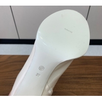 Charming The Row Leather Heel Ankle Boots 8cm TR102803 White 2025