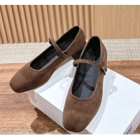 Grade The Row Suede Mary Janes Pumps 3.5cm TR102804 Brown 2025