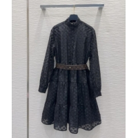 Original Cheap Louis Vuitton Monogram Dress 0904 Black 2025