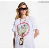 ​Spot Bulk Louis Vuitton LV Grace Codddington Cotton T-Shirt 0919 White 2025