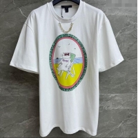 Grade Quality Louis Vuitton LV Grace Codddington Cotton T-Shirt 0919 White 2025