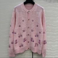 Best Price Louis Vuitton LV x Nigo Cardigan with Strass LV101401 Pink 2025