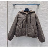 Spot Bulk Louis Vuitton Cotton-padded Jacket LV102504 Grey 2025