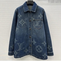 Grade Quality Louis Vuitton Denim Shirt LV102509 Blue 2025