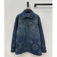 Grade Quality Louis Vuitton Denim Shirt LV102509 Blue 2025