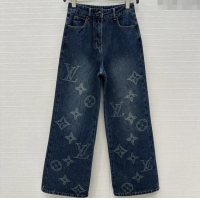 Well Crafted Louis Vuitton Denim Jeans LV102510 Blue 2025