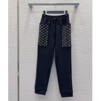 Best Price Louis Vuitton Monogram Accent Pants LV102906 Black 2025