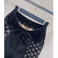 Best Price Louis Vuitton Monogram Accent Pants LV102906 Black 2025