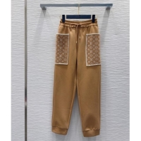 Best Grade Louis Vuitton Monogram Accent Pants LV102906 Beige 2025