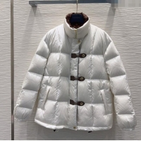 Luxury Cheap Louis Vuitton Monogram Accent Pillow Puffer Down Jacket LV102509 White 2025