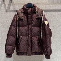 Best Price Louis Vuitton Cotton-padded Jacket LV102511 Dark Brown 2025