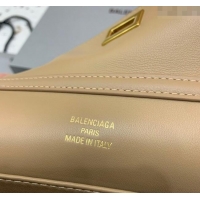 Spot Discount Balenciaga Rodeo Mini Handbag In Smooth Calfskin 78972 Latte Beige/Gold