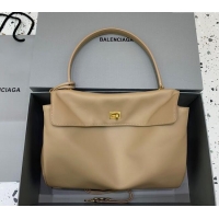 Market Sells Balenciaga Rodeo Medium Handbag In Smooth Calfskin 78972 Latte Beige/Gold