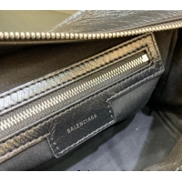 Spot Bulk Balenciaga Neo Cagole XS Lambskin Top Handle Bag with Crystal 638515 Black 2025