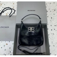 Market Sells Balenciaga Mini Hobo Bag in Lambskin 801928880 Black 2025