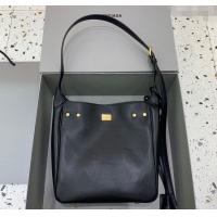 Original Cheap Balenciaga Bel Air Small Hobo Bag in  smooth calfskin 78972 black aged-gold hardware 2025