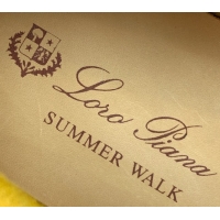Top Grade Loro Piana Summer Charms Walk Loafer in Suede LP110415 Yellow 2025