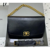 Buy Discount Balenciaga BB Soft Large Flap Bag in peach calfskin 48087 black aged-gold hardware 2025