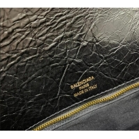 Buy Discount Balenciaga BB Soft Large Flap Bag in peach calfskin 48087 black aged-gold hardware 2025