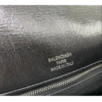 Trendy Design Balenciaga BB Soft Large Flap Bag in peach calfskin 48087 Black aged-silver hardware 2025