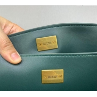 Unique Discount Balenciaga Rodeo Medium Handbag in smooth calfskin Peacock 78972 Green/Gold 2024