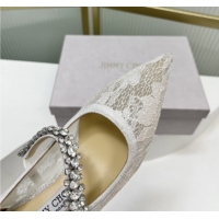Grade Jimmy Choo Bing Pumps 65 in White Lace J92206 092204