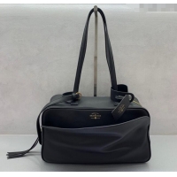 Grade Design Balenciaga Carrie Bowling Bag Medium in calfskin 26078 Black aged-gold hardware 2025