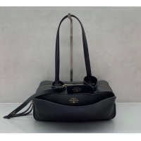 Low Cost Balenciaga Carrie Bowling Bag Small in Black calfskin 26079 aged-gold hardware 2025