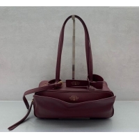 Top Quality Balenciaga Carrie Bowling Bag Small in calfskin 26079 Burgundy aged-gold hardware 2025
