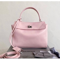 Shop Best Price Balenciaga Rodeo Mini Handbag in smooth calfskin 82066 Cherry Pink 2025