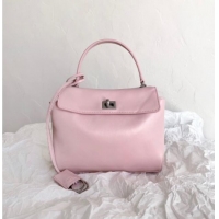 Shop Best Price Balenciaga Rodeo Mini Handbag in smooth calfskin 82066 Cherry Pink 2025