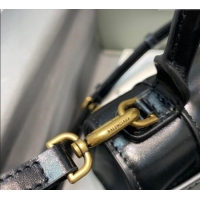 Buy Fashionable Balenciaga Hourglass Mini Top Handle Bag in Smooth Calfskin 26078 Black/Gold 2025