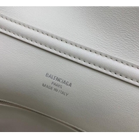 Grade Quality Balenciaga Rodeo Medium Handbag in smooth calfskin 78972 Beige aged-silver hardware 2025