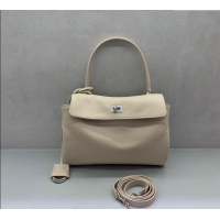 Big Discount Balenciaga Rodeo Small Handbag in smooth calfskin 78972 Beige aged-silver hardware 2025