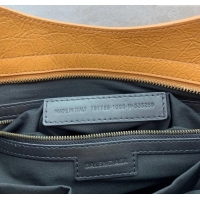 Promotional Balenciaga Le City Medium Bag in Arena Storico lambskin leather 0926 Camel Brown 2025