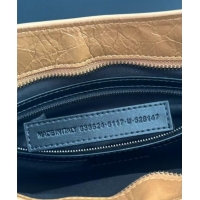 Top Quality Balenciaga Le City Mini Bag in Arena Storico lambskin leather 0926 Camel Brown 2025