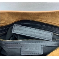 Promotional Balenciaga Le City Medium Bag in 0926 Camel Brown Suede 2025