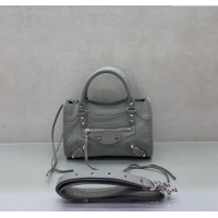 Reasonable Price Balenciaga Le City Mini Bag in Arena Storico lambskin 0926 Grey 2025