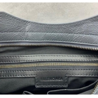 Top Quality Balenciaga Le City Small Bag in Arena Storico lambskin 0925 Dark Grey 2025