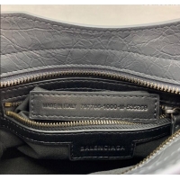Well Crafted Balenciaga Le City Mini Bag in Arena Storico lambskin 0925 Dark Grey 2025