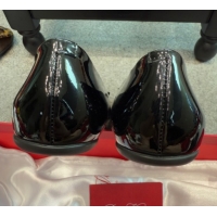 Grade Roger Vivier Trompette Ballerinas in Patent Leather with Buckle Black 1030069