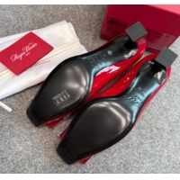 Charming Roger Vivier Trompette Pumps 4.5cm in Patent Leather with Buckle Red 1030079